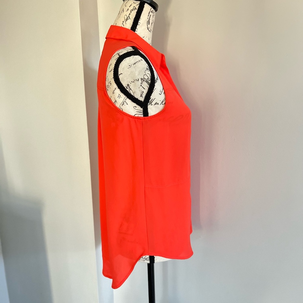 Mossimo Orange Button Front Tank Top - Picture 3 of 6
